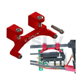 LX0817  Lynx Heli Linear Servo Support X Carbon Push Rod Red Devil 130X  